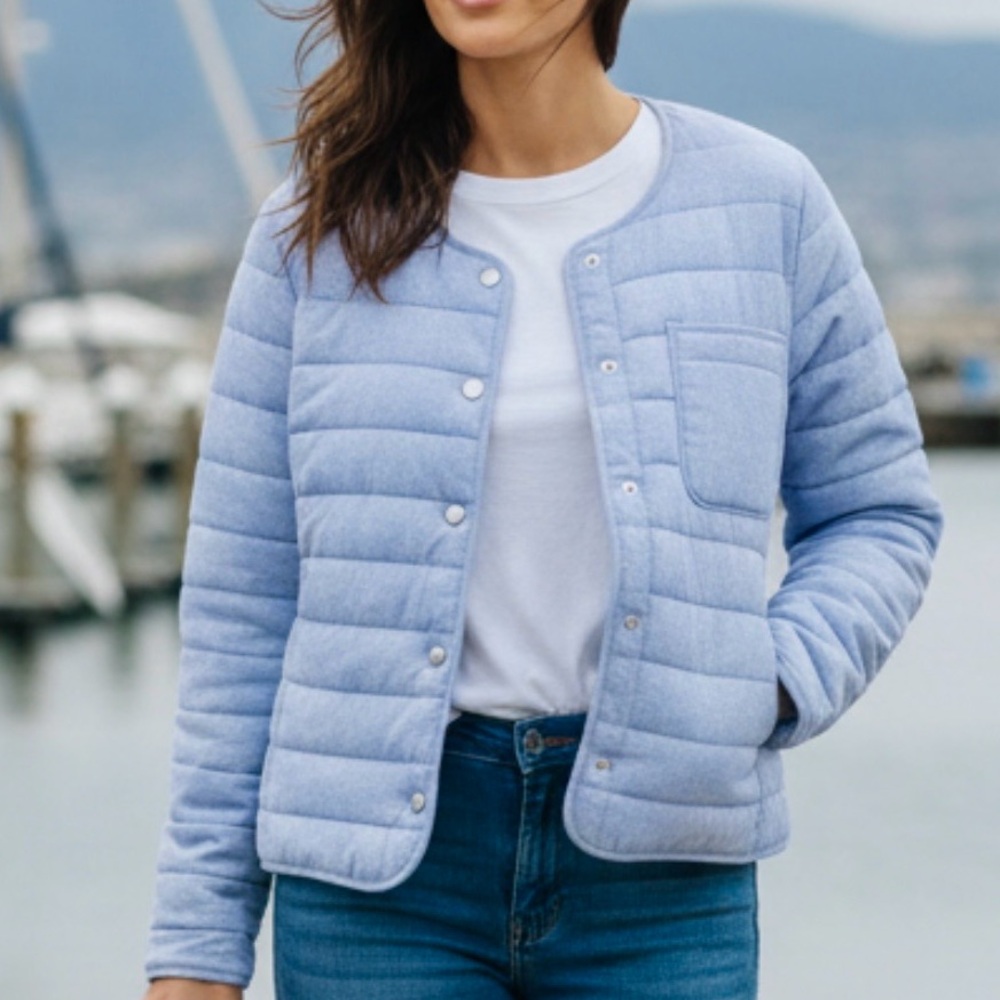 NWOT Vineyard Vines Linen Puffer Jacket